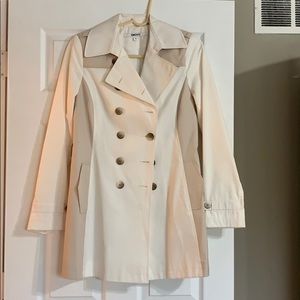 Beige trench coat